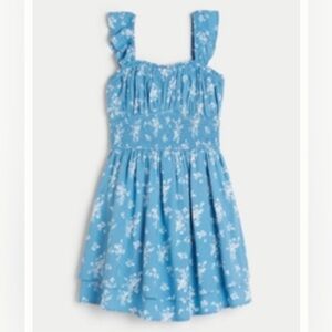 Hollister Blue Floral Dress